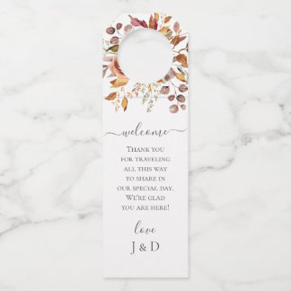 Herfst Herfstbladeren Rustieke Landelijke Boho Bru Flessenhanger