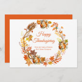 Herfst herfstbladeren Thanksgiving Feestdagenkaart (Voorkant / Achterkant)