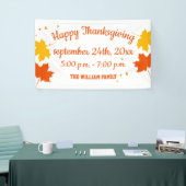 Herfst herfstbladeren Thanksgiving Spandoek (Beurs)
