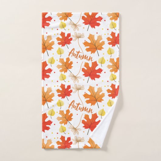 Herfst herfstbladeren vallen bad handdoek (Handdoek)