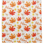 Herfst herfstbladeren vallen douchegordijn (Voorkant)