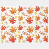 Herfst herfstbladeren vallen fleece deken (Voorkant (Horizontaal))