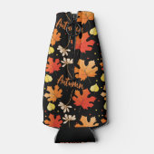 Herfst herfstbladeren vallen flesjeskoeler (Achterkant)