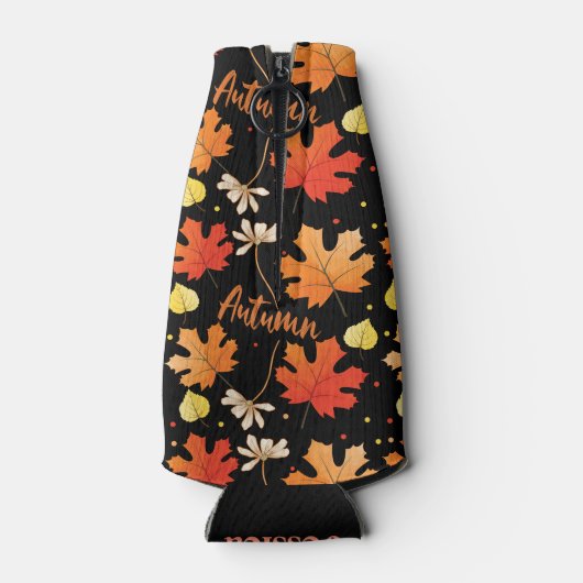 Herfst herfstbladeren vallen flesjeskoeler (Achterkant)