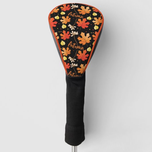 Herfst herfstbladeren vallen golfheadcover (Voorkant)
