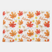 Herfst herfstbladeren vallen theedoek (Horizontaal)