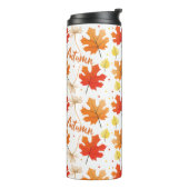 Herfst herfstbladeren vallen thermosbeker (Gedraaid links)