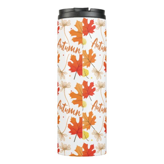 Herfst herfstbladeren vallen thermosbeker (Achterkant)