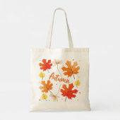 Herfst herfstbladeren vallen tote bag (Achterkant)