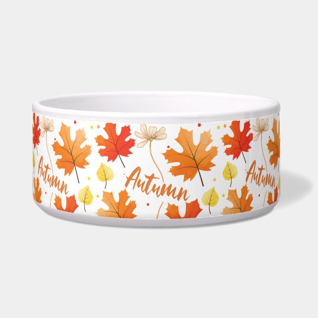 Herfst herfstbladeren vallen voerbakje (Voorkant)