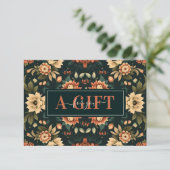 Herfst Herfstbloei Bloemen Zakelijk Cadeaubon (Staand voorkant)