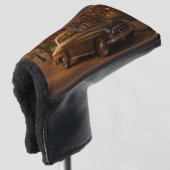 Herfst/Herfstboekwinkel & auto Golfheadcover (3/4 voorkant)