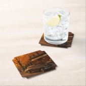  Herfst/Herfstboekwinkel & auto Kartonnen Onderzetters (Insitu)