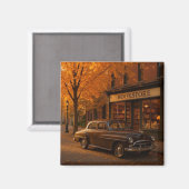 Herfst/Herfstboekwinkel & auto Magneet (Voorkant / Achterkant)