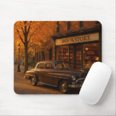  Herfst/Herfstboekwinkel & auto Muismat (Met muis)