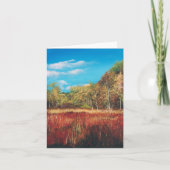 Herfst Herfstbomen Landschapskunst Notitiekaartje (Voorkant)