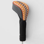 Herfst herfstkleuren Chevron Pattern Golf Head Hoe Golfheadcover (Schuin)