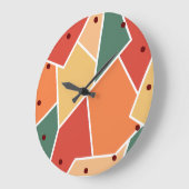 Herfst herfstkleuren geometrische muurkunst Home D Grote Klok (Hoek)