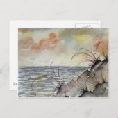 herfst herfstkleuren seizoensschilderkunst briefkaart (Voorkant / Achterkant)