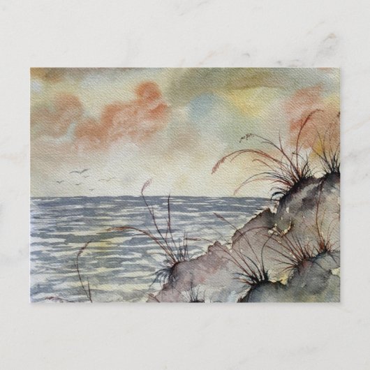 herfst herfstkleuren seizoensschilderkunst briefkaart (Voorkant)