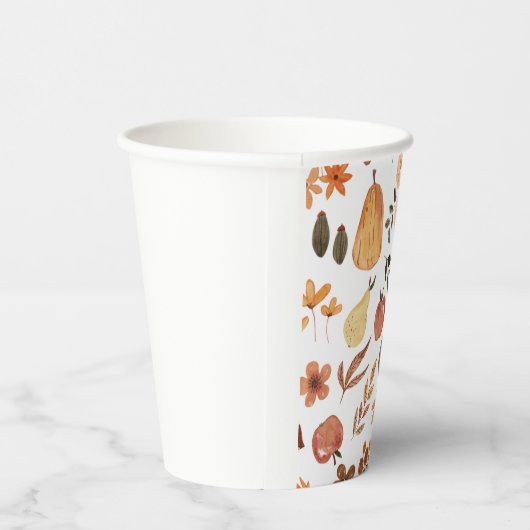 Herfst-/herfstpapierkop Papieren Bekers (Rechts)