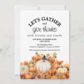 Herfst herfstpompoen laat Thanksgiving verzamelen Kaart (Voorkant)