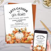 Herfst herfstpompoen laat Thanksgiving verzamelen Kaart