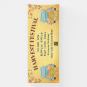 Herfst herfstpompoen QR Code Oogstfestival Spandoek (Verticaal)