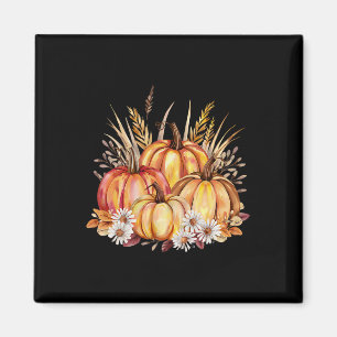 Herfst herfstpompoenen en tarweoogst Thanksgivin Magneet