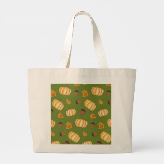 Herfst/herfstseizoen Grote Tote Bag (Achterkant)
