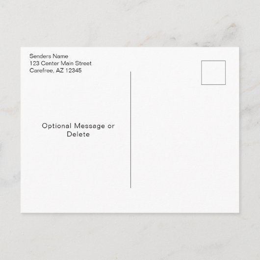 Herfst herfstseizoen verplaatsen aankondigingskaart (Achterkant)