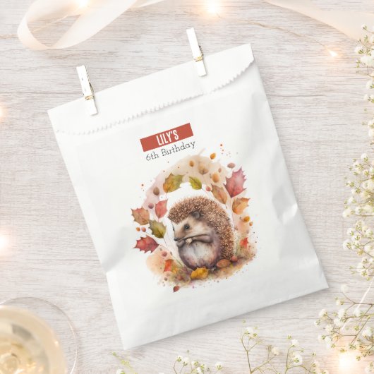 Herfst / Herfstvibes Hedgehog - Verjaardagsfeest - Bedankzakje (Geknipt)