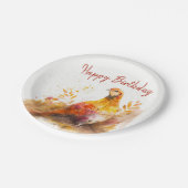 Herfst / Herfstvibes Pheasant - Verjaardagsfeest - Papieren Bordje (Gekanteld)