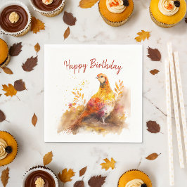 Herfst / Herfstvibes Pheasant - Verjaardagsfeest - Servet