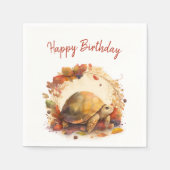 Herfst / Herfstvibes Tortoise - Verjaardagsfeest - Servet (Voorkant)