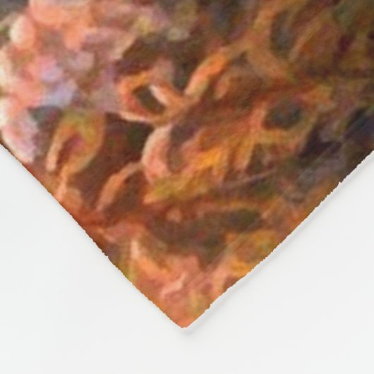 Herfst herten bokken doet bos weide fleece deken (Hoek)