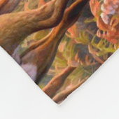 Herfst herten bokken doet bos weide fleece deken (Hoek)