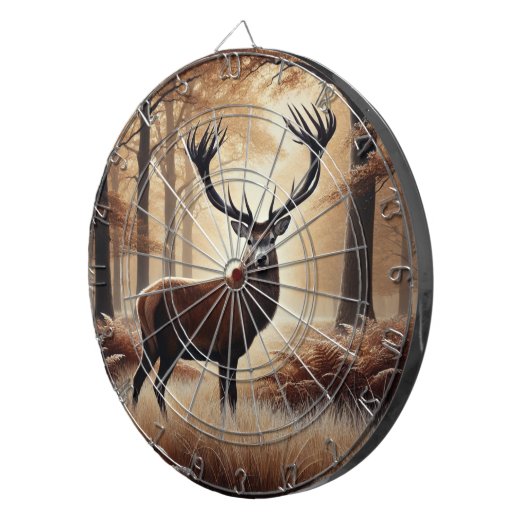 Herfst Herten Dartbord (Voorkant Rechts)
