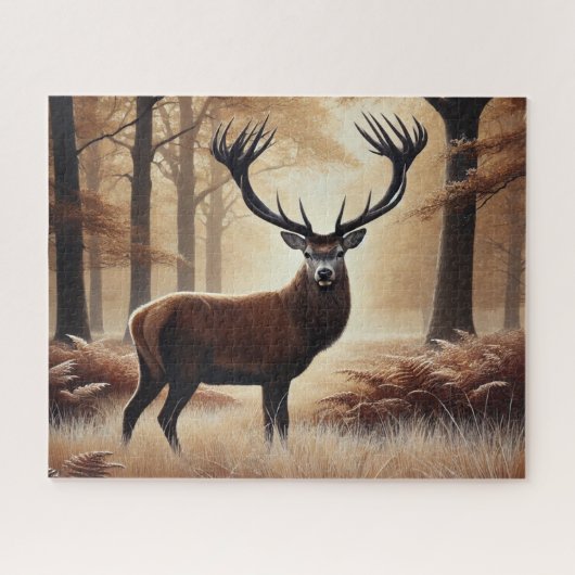 Herfst Herten puzzel (Horizontaal)