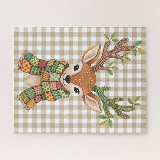 Herfst Herten puzzel (Horizontaal)