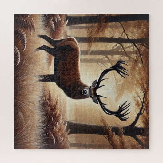 Herfst Herten puzzel Legpuzzel (Horizontaal)