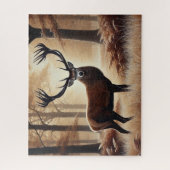 Herfst Herten puzzel Legpuzzel (Verticaal)