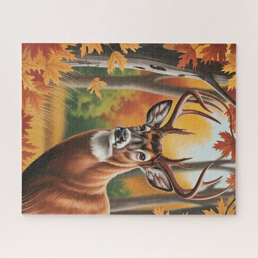 Herfst Herten puzzel Legpuzzel (Horizontaal)