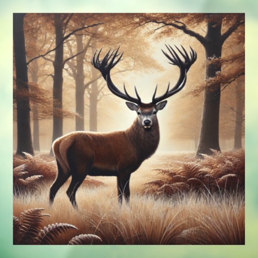 Herfst Herten Window Cling Raamsticker (Vel 3)