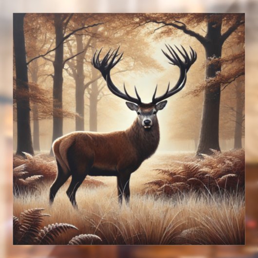 Herfst Herten Window Cling Raamsticker (Vel 2)