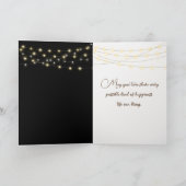 Herfst hertengewei met trouwlichten kaart (Binnen)