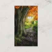 Herfst - Het pad naar oma's huis Visitekaartje (Achterkant)