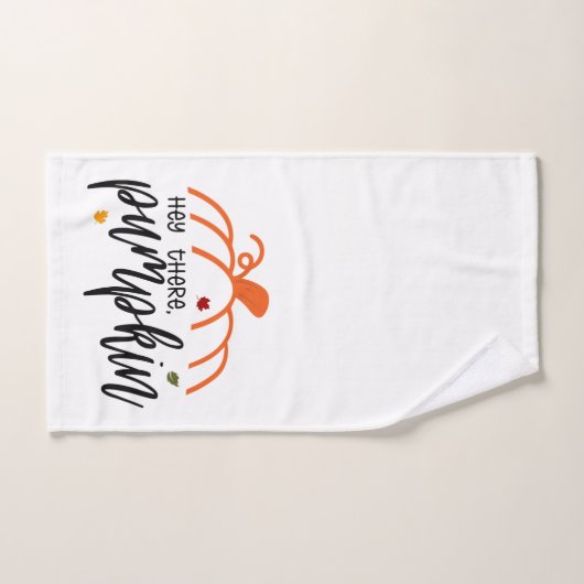 Herfst "Hey daar, pompoen" Handhanddoek Handdoek (Handdoek)