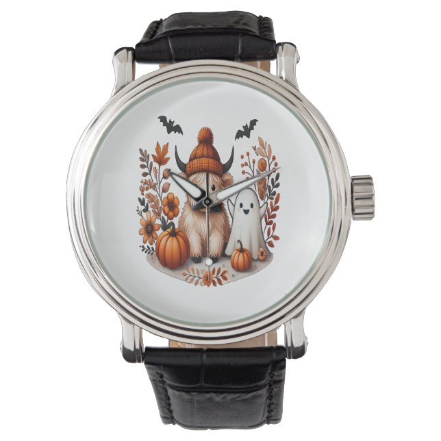 Herfst Highland Koe Ghost, Herfst Horloge (Voorkant)