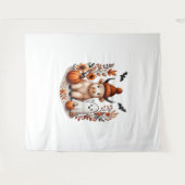 Herfst Highland Koe Ghost, Herfst Wandkleed (Voorkant (horizontaal))